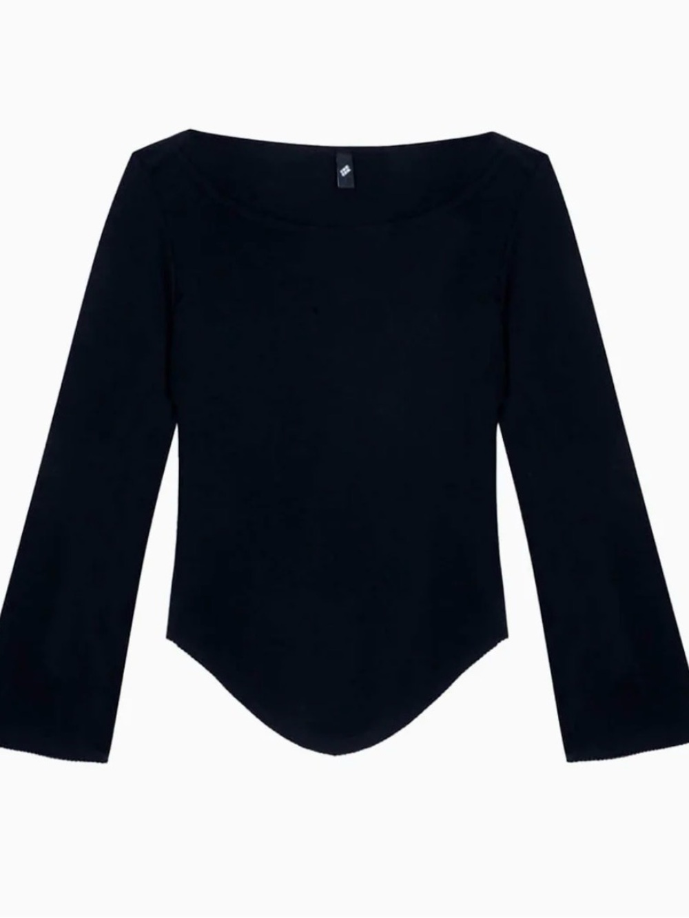 Coucou Intimates La Rina Long Sleeve Top - Black - Large - NWT